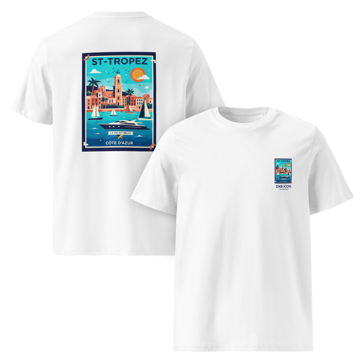 Tshirt Luxury St. Tropez "La Vie Est Belle" Vintage